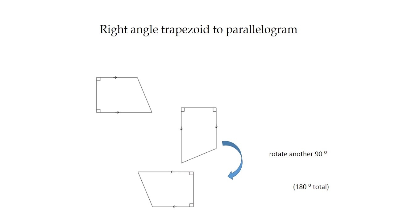 Trapezoid To Parallelogram Rectangle YouTube