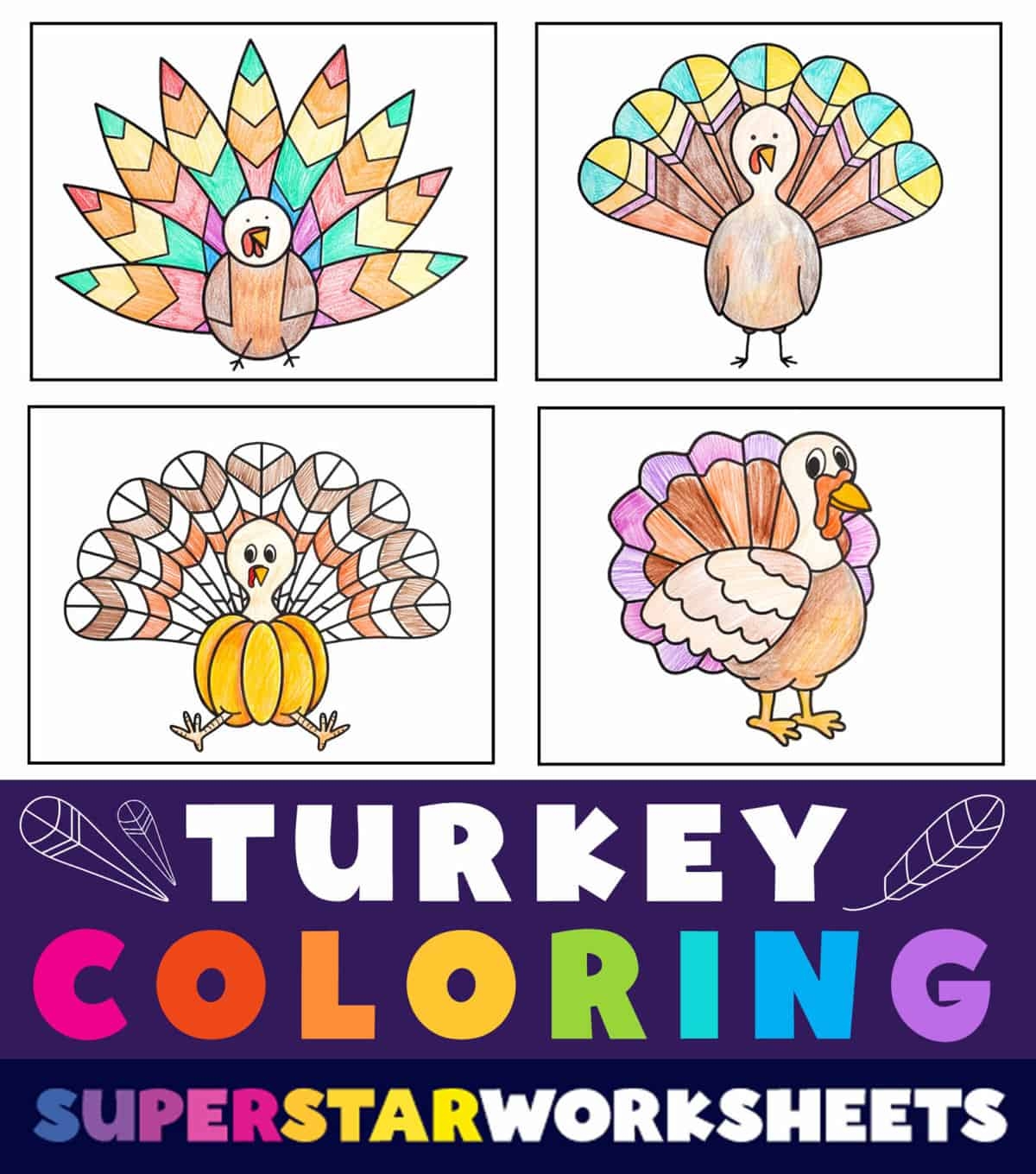 turkey coloring pages to print