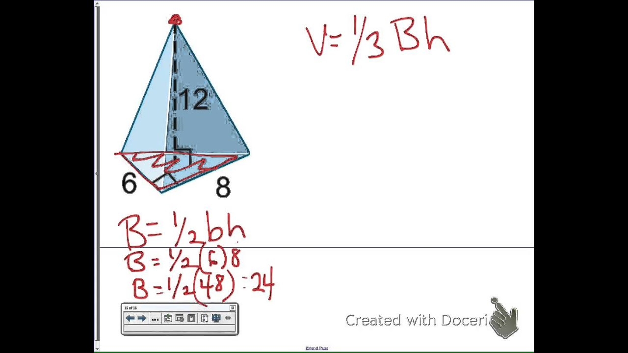 Unit 4 Volume Of A Triangular Pyramid YouTube