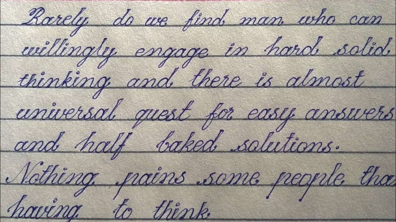 half print half cursive writing