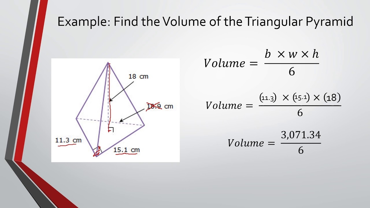 Volume Of Triangular Pyramid YouTube