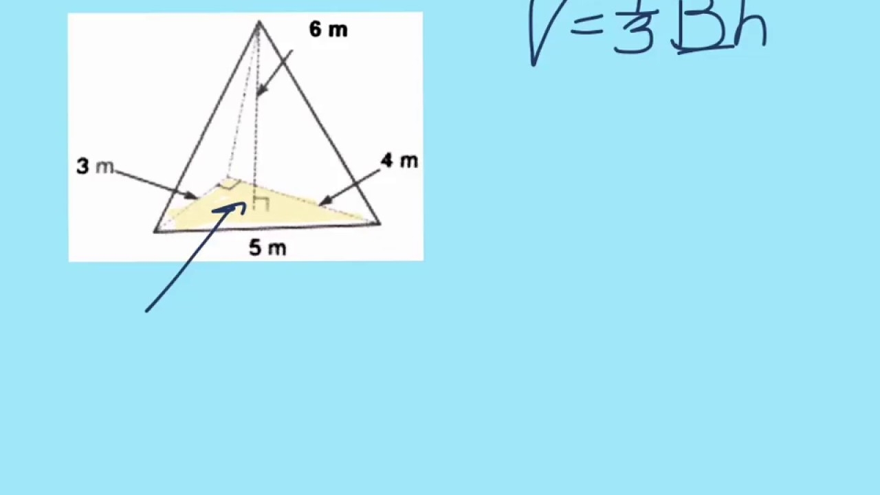 volume of a triangular pyramid formula