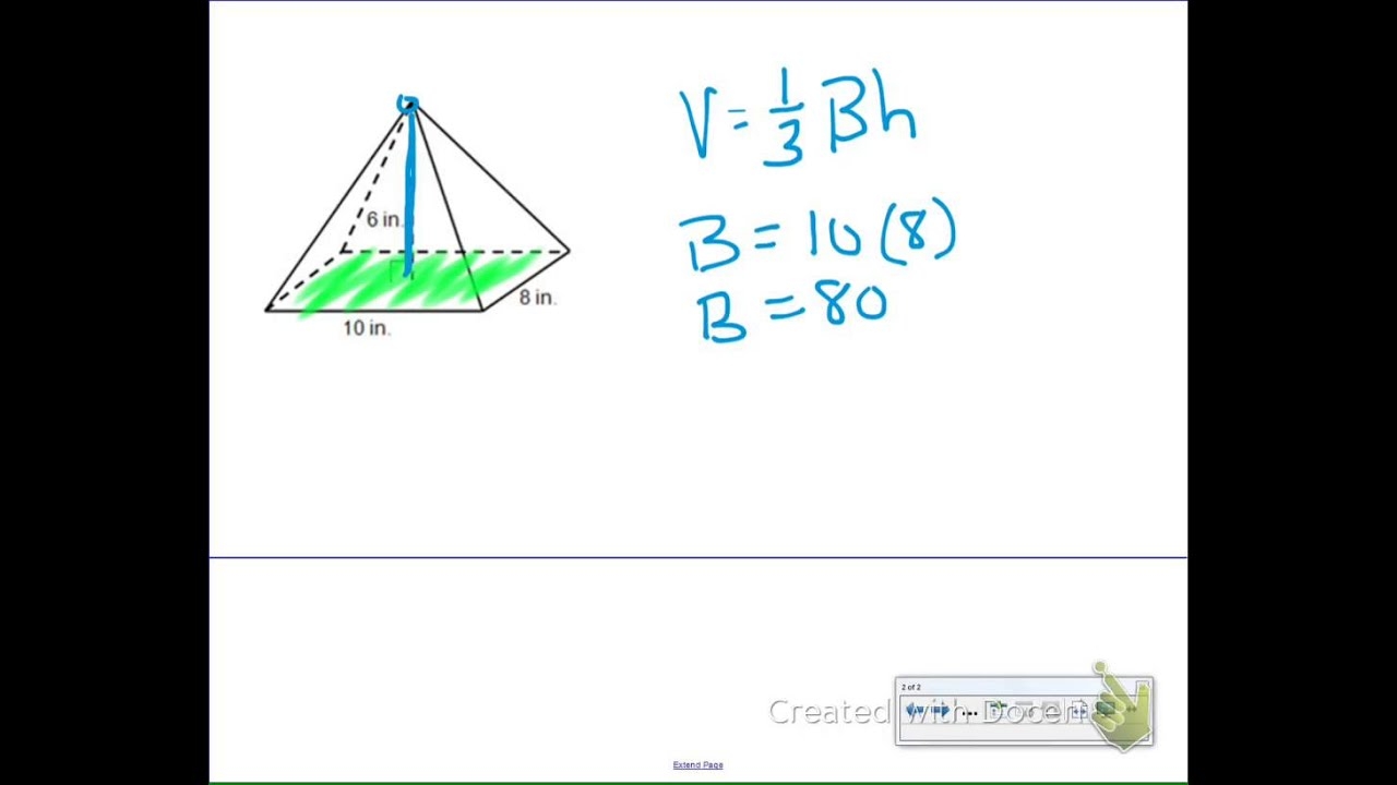 Volume Rectangular Pyramid YouTube