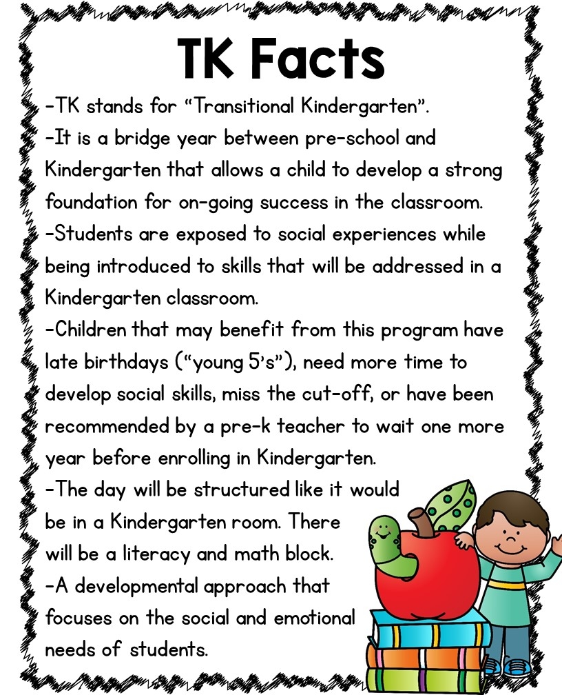 What Is TK Kickin It In Kindergarten