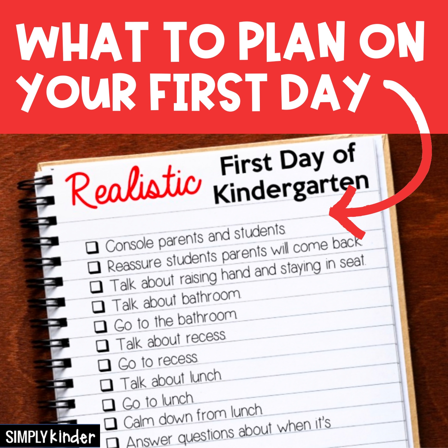 What To Plan On The First Day Of Kindergarten Simply Kinder