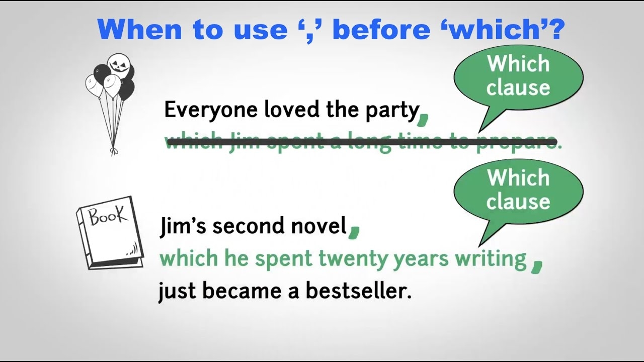 When To Use Comma Before Which YouTube