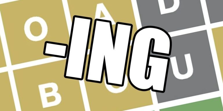Wordle Every Five Letter Word Ending In ING