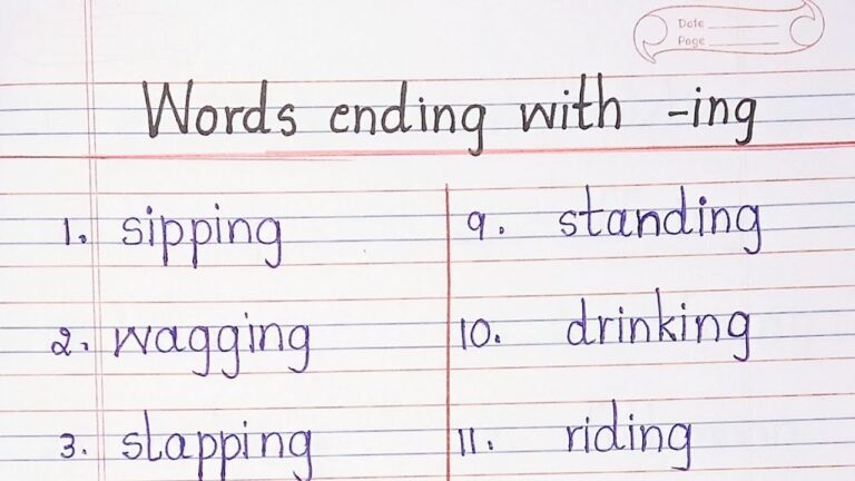 Words Ending With ing Part 3 YouTube