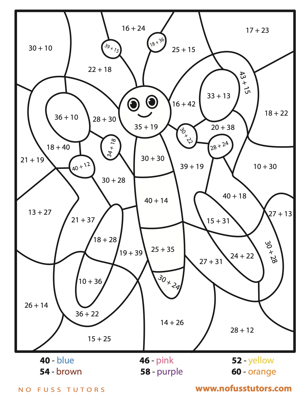 Worksheets For Addition Beautifully Designed Modern Worksheets