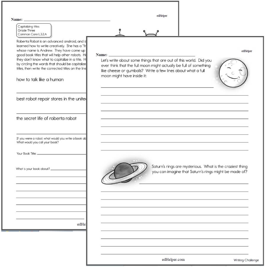 2nd grade writing worksheets pdf free download