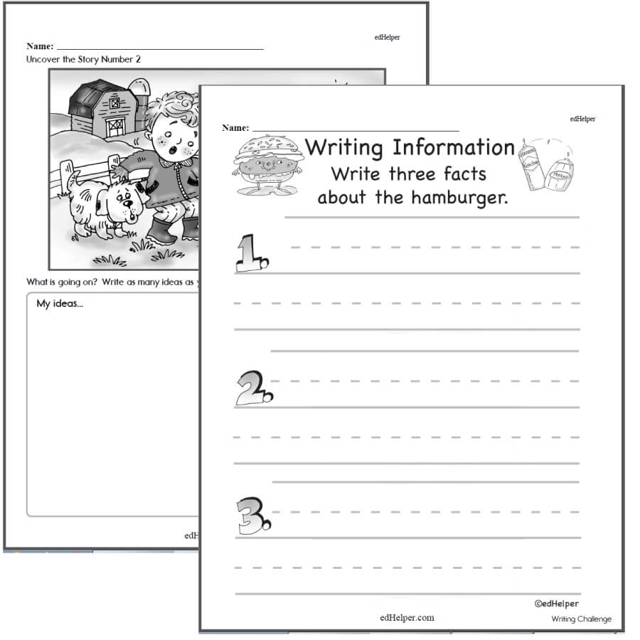 free printable kindergarten writing worksheets