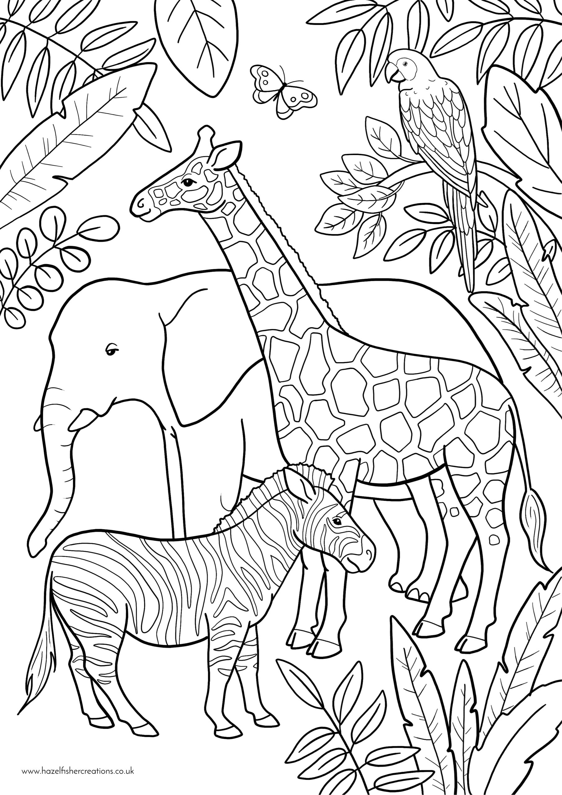 zoo coloring pages