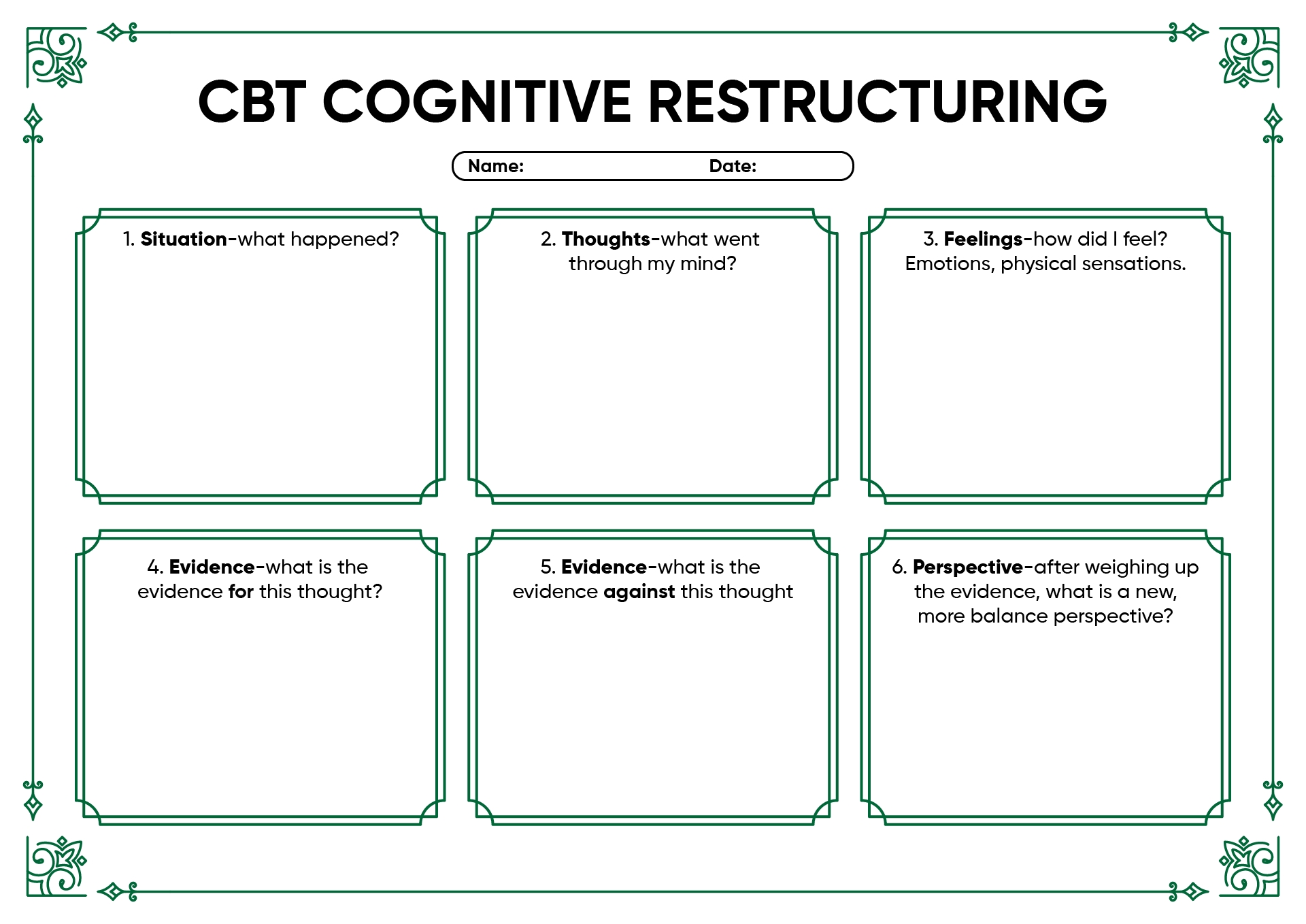 10 Cognitive Distortions Worksheets For Therapy Free PDF At Worksheets Library