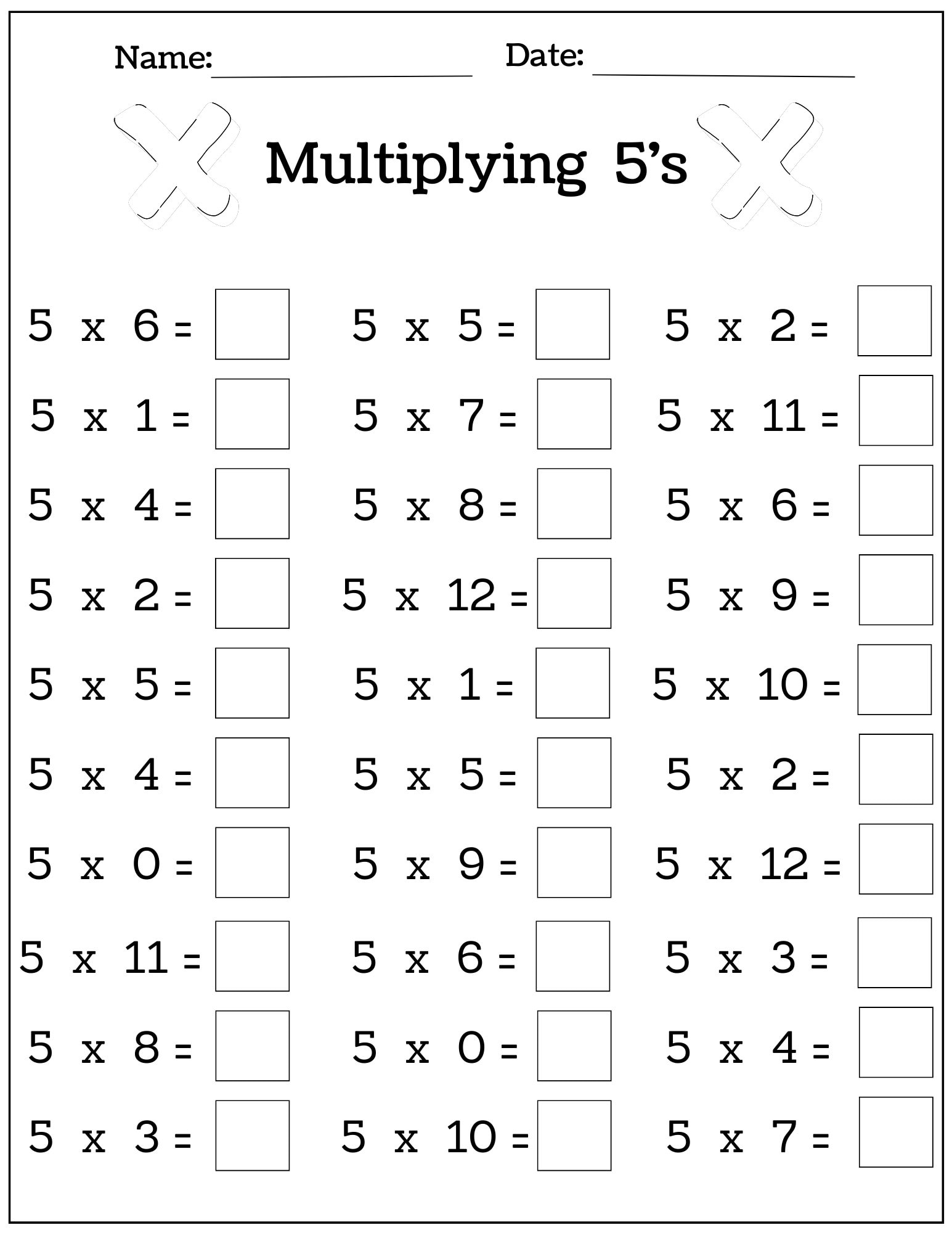 24 Printable Multiplication And Division Worksheets 1 12 Fill In Worksheets Library
