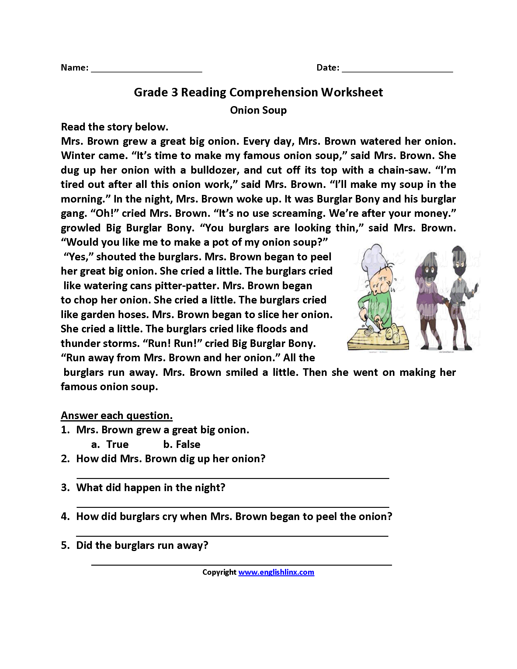 2nd 3rd Grade Reading Comprehension Passages And Questions By Worksheets Library