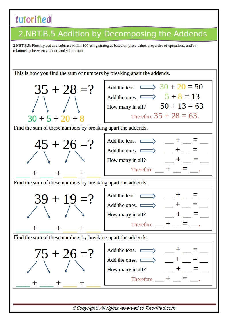 2nd Grade Common Core Math Worksheets Worksheets Library