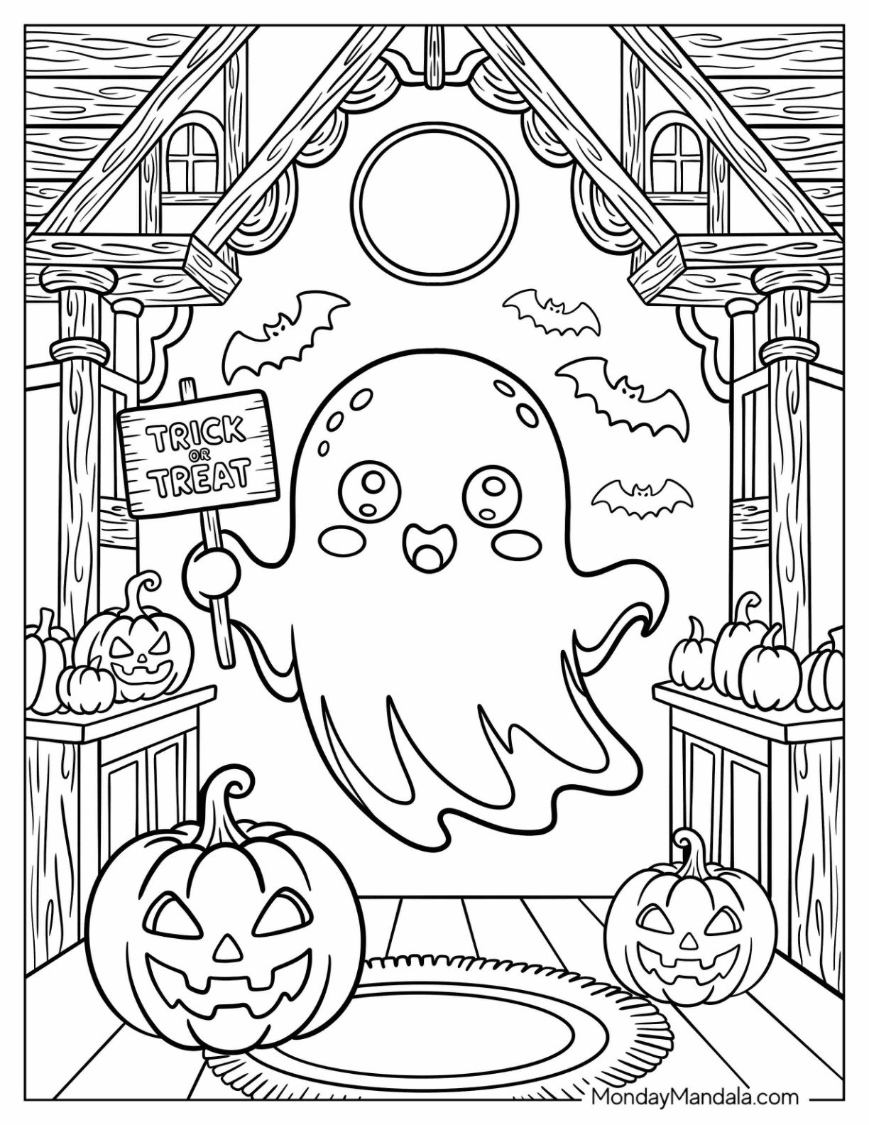 41 Trick Or Treat Coloring Pages Free PDF Printables 