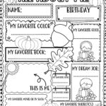 All About Me Worksheet Fall Theme First Day Of School Activity Made By Teachers