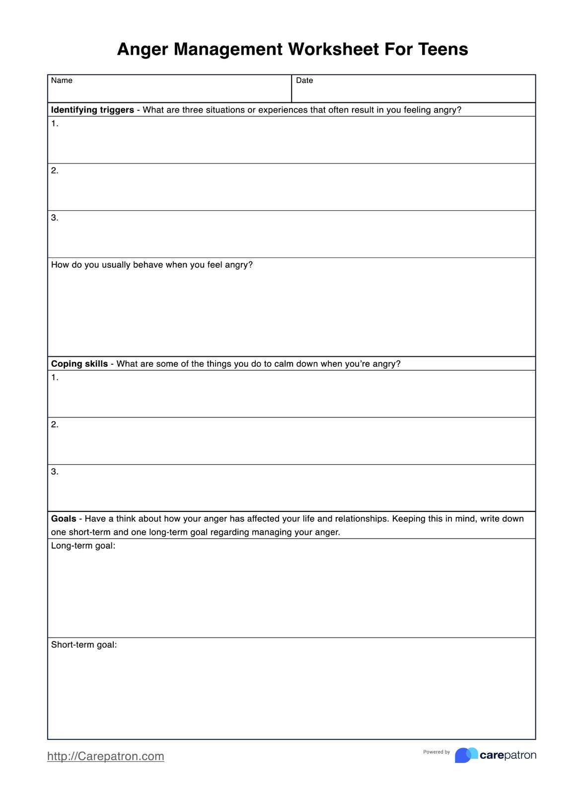 anger management worksheets anger management worksheets