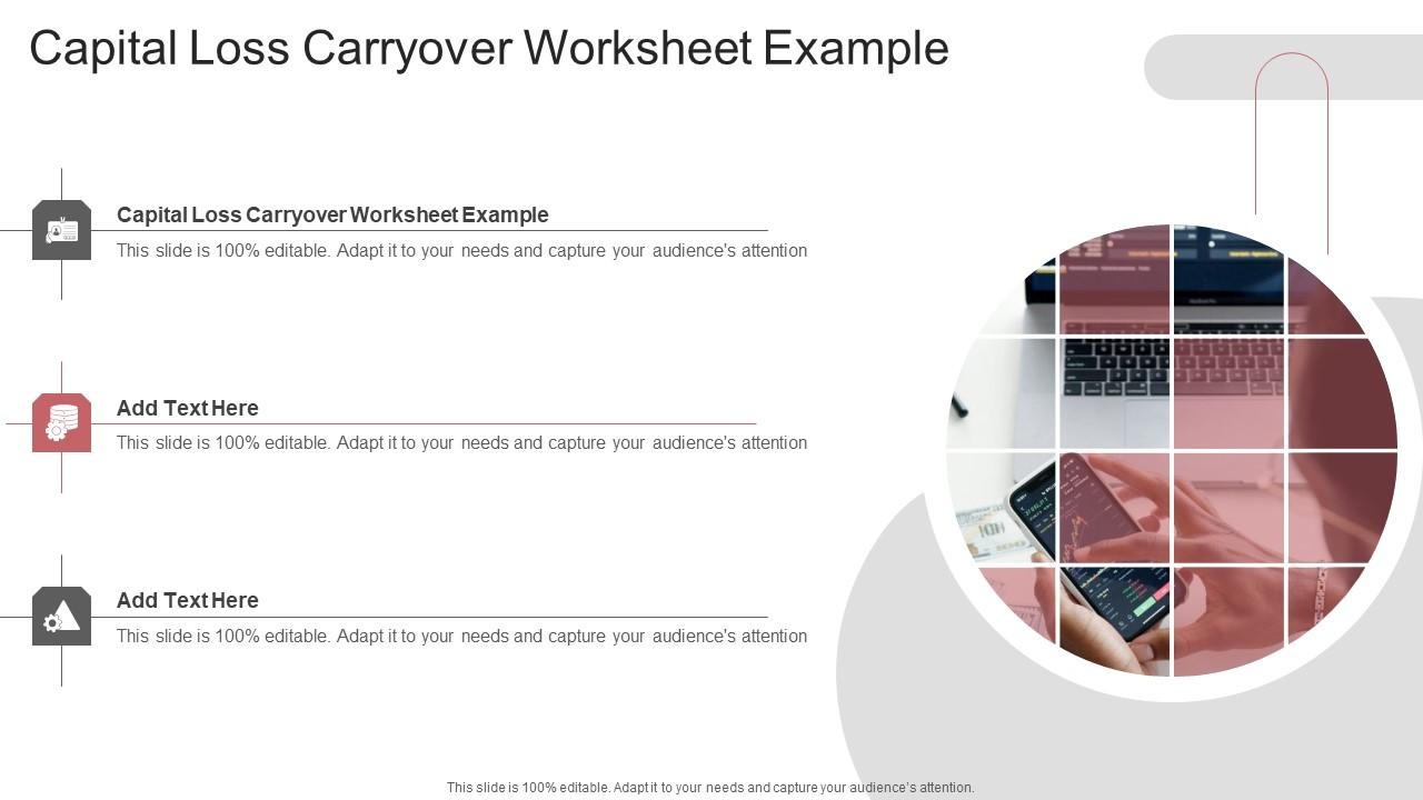 capital loss carryover worksheet capital loss carryover worksheet