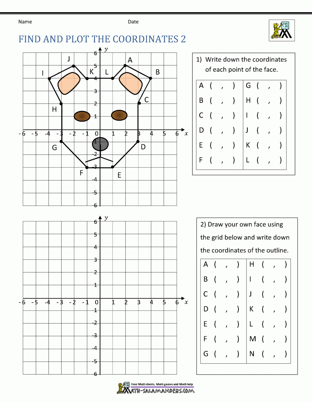 Coordinate Plane Worksheets 4 Quadrants Worksheets Library