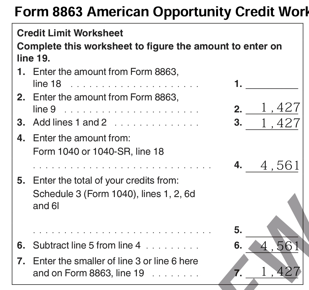 credit limit worksheet a