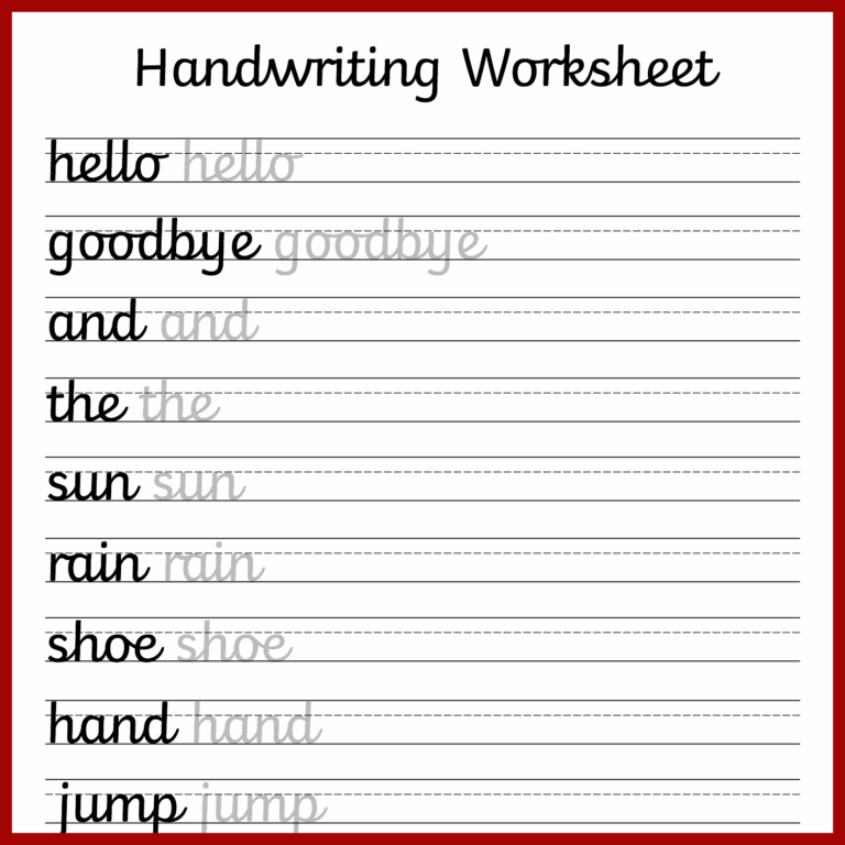 Cursive Handwriting Worksheets Free Printable Mama Geek