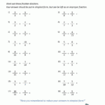 Dividing Fractions Worksheet Worksheets Library