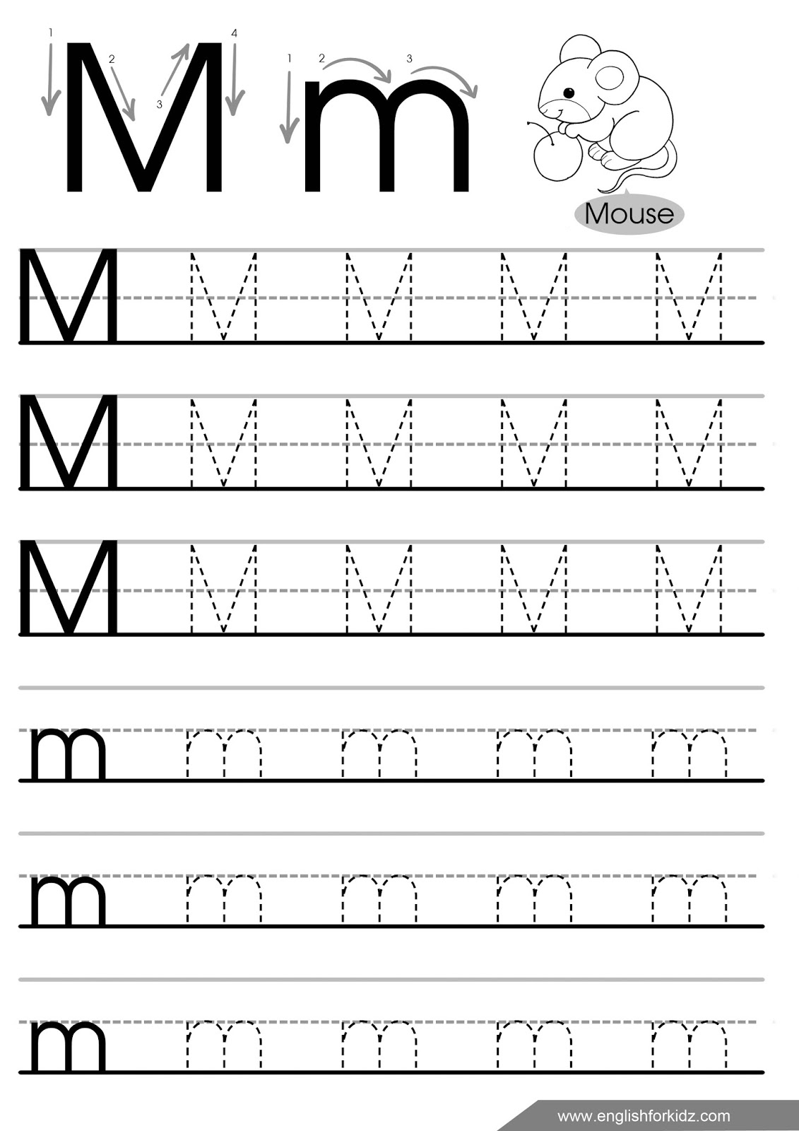 letter m worksheets