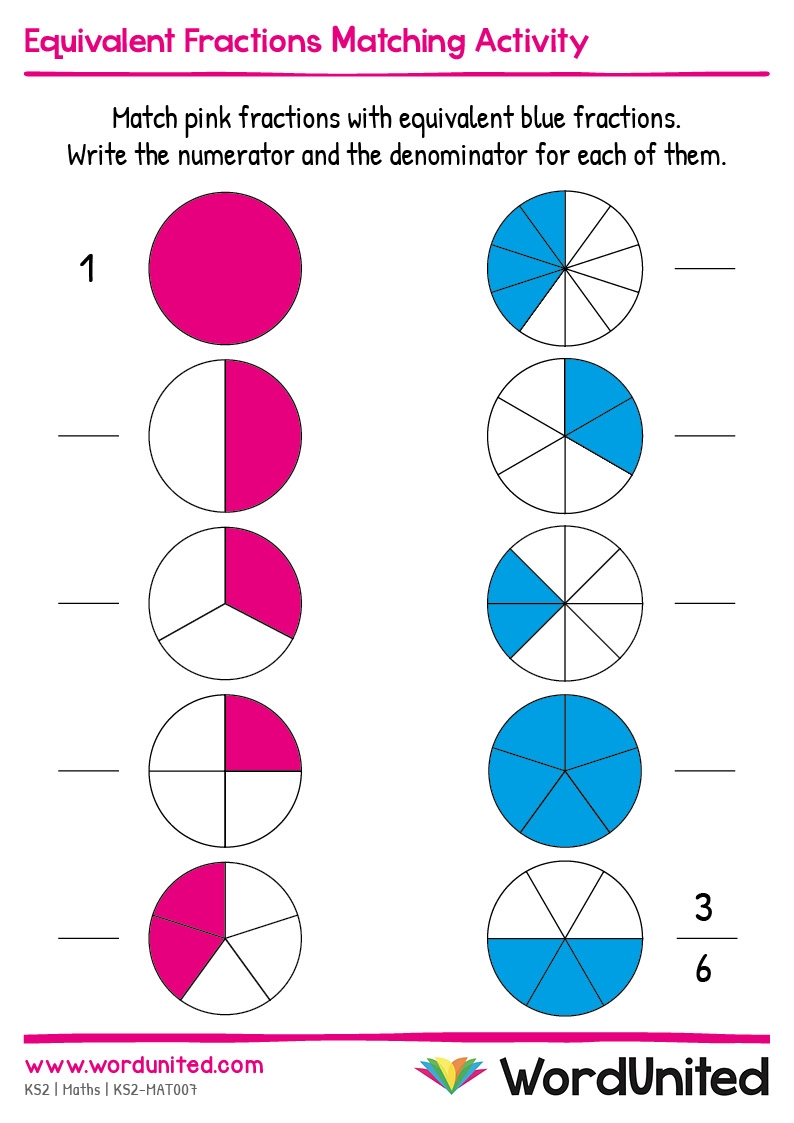 equivalent fractions worksheet