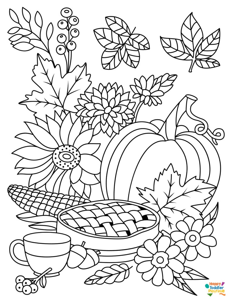 Fantastic Fall Coloring Pages For Kids Happy Toddler Playtime