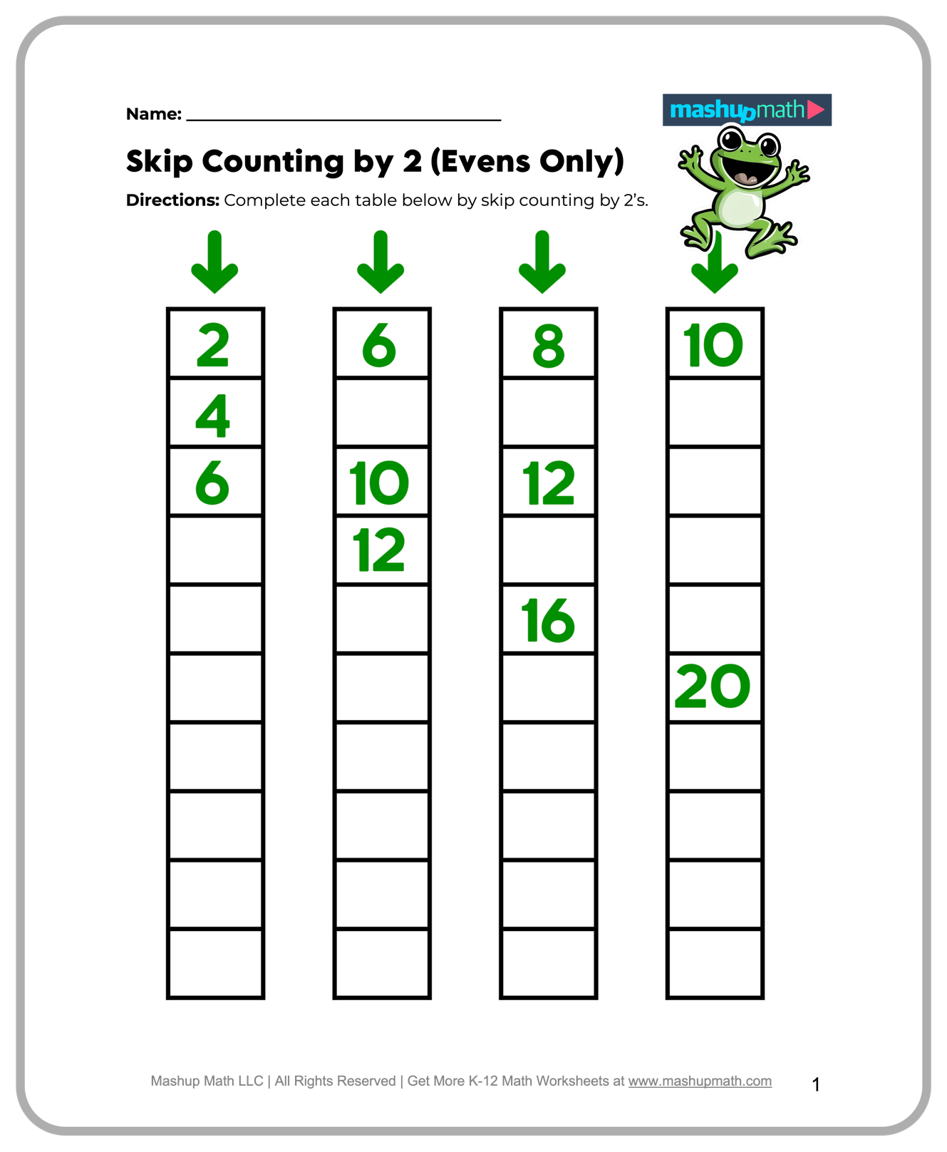 2nd grade math worksheets