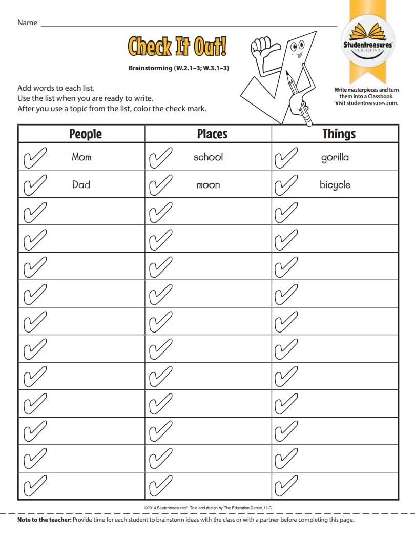 FREE 3rd Grade Writing Worksheets Studentreasures Worksheets Library