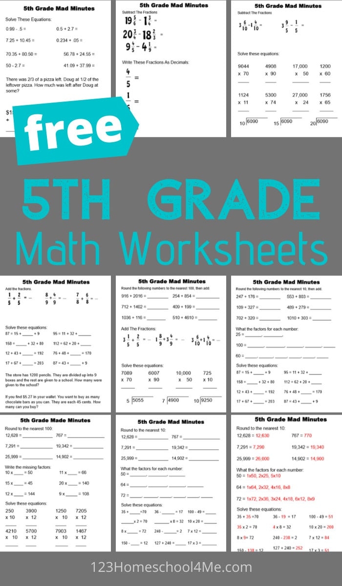 5th grade worksheets 5th grade worksheets