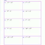 Free Exponents Worksheets