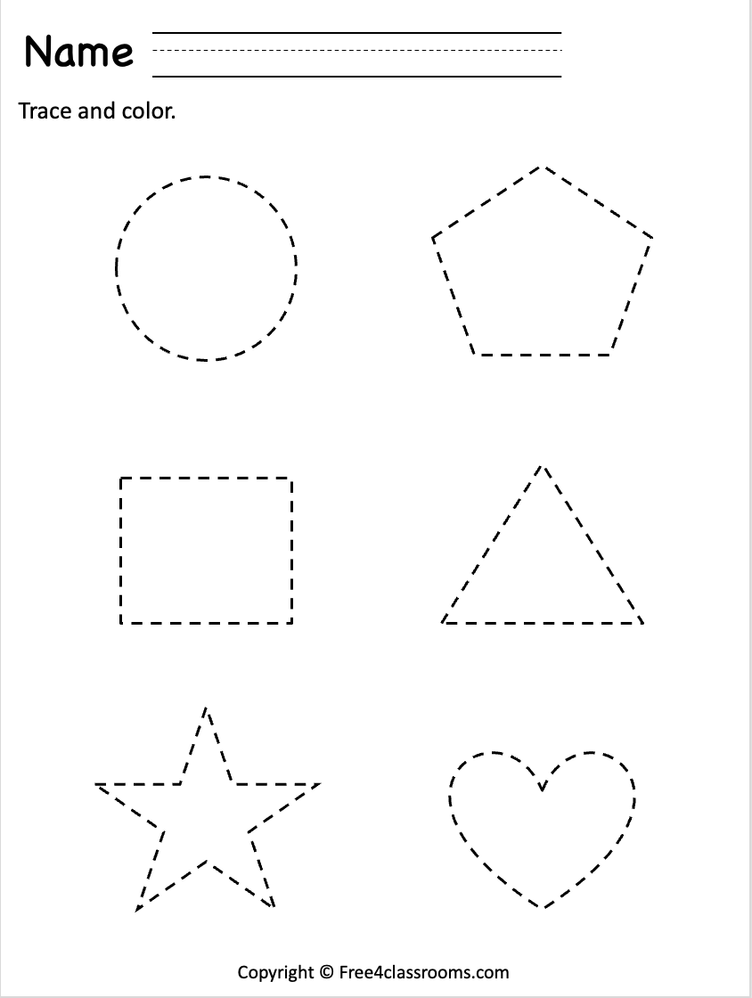 free printable tracing worksheets