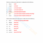 Free Printable Electron Configuration Practice Worksheets Worksheets Library