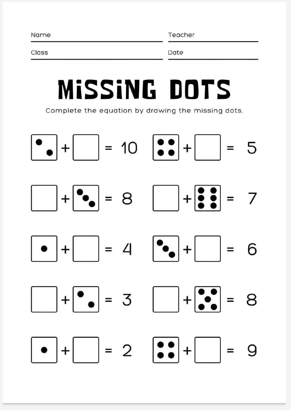 1st grade math worksheets pdf