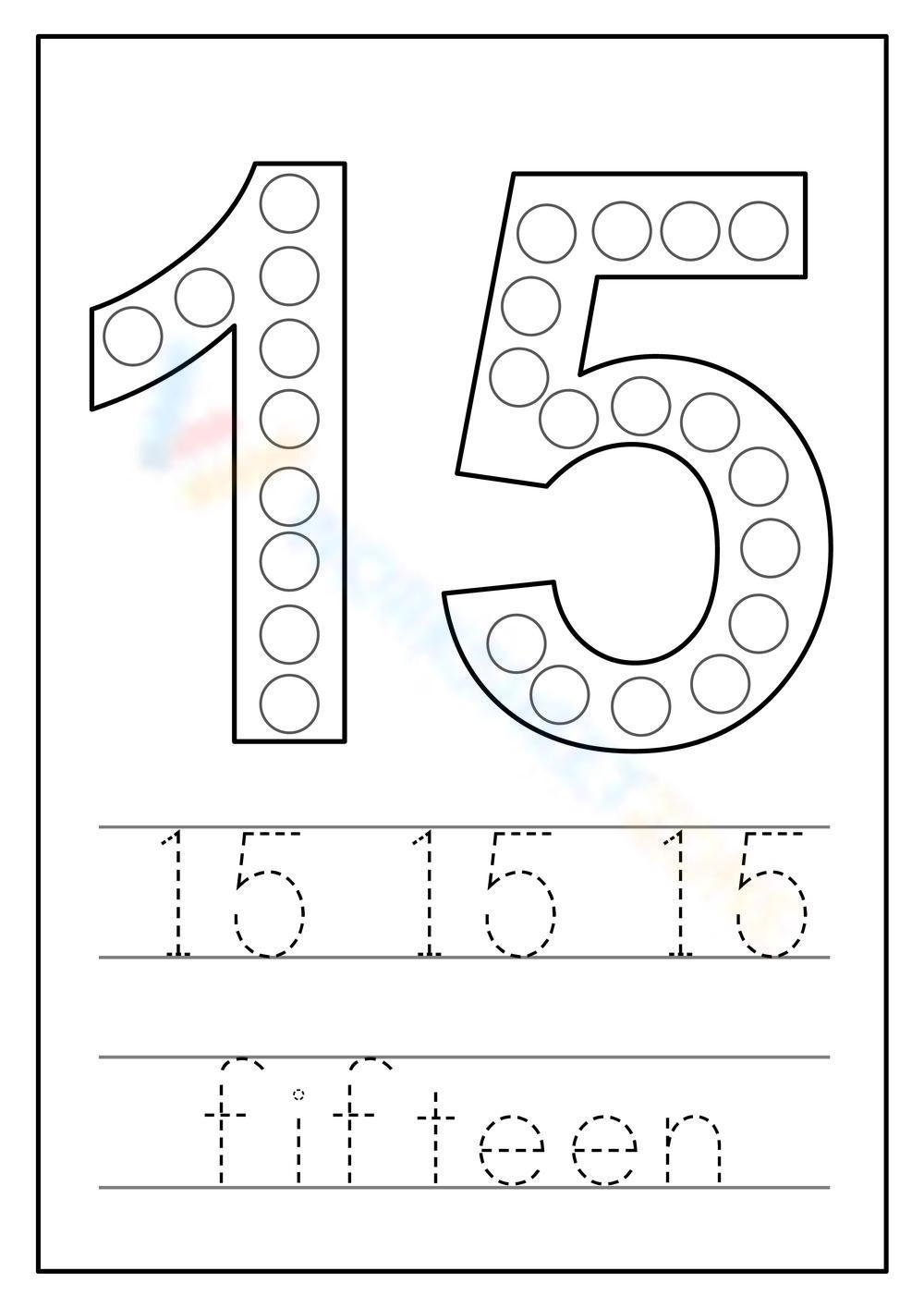 Free Printable Number 15 Worksheets For Students Worksheets Library