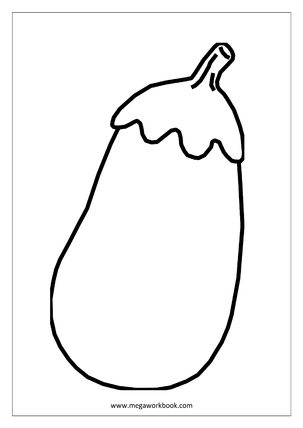 vegetables coloring worksheets