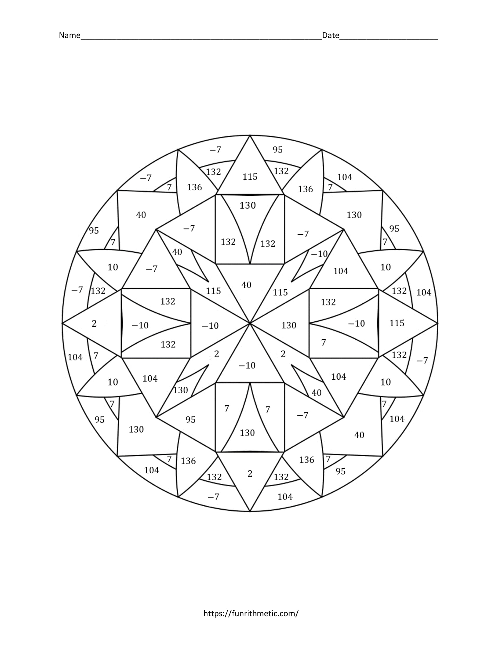 Geometry Skills Color By Number Bundle 2 10 More Skills Worksheets Library