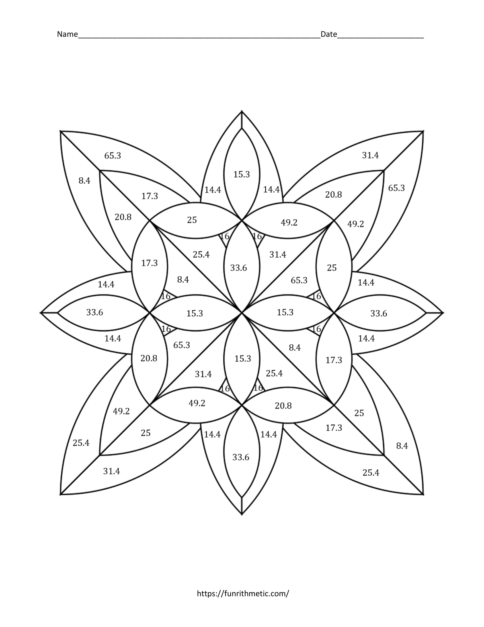 Geometry Skills Color By Number Bundle 3 More Skills Worksheets Library