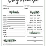 Get To Know You Getting To Know You Page Get To Know You Printable All About Me Etsy
