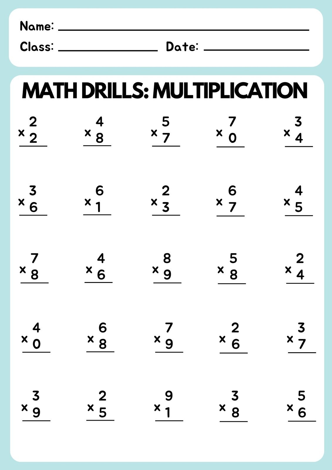 Grade 3 Multiplication Worksheets Free amp Printable Worsheets Library Worksheets Library