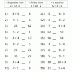 Greater Than Less Than Worksheet Comparing Numbers To 100