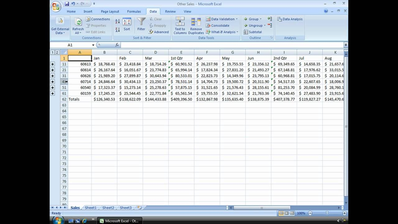 Group And Ungroup Data In Excel YouTube