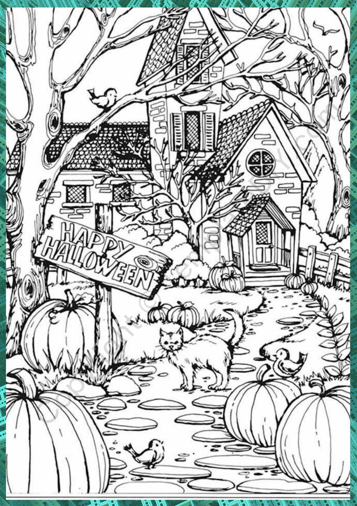 halloween coloring worksheets