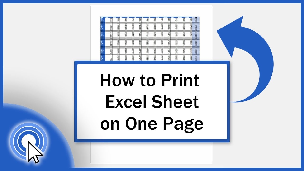 How To Print An Excel Sheet On One Page the Simplest Way YouTube