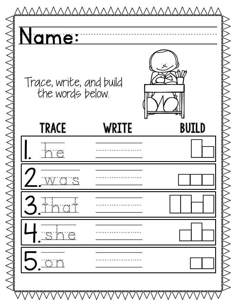 kindergarten worksheets sight words kindergarten worksheets sight words