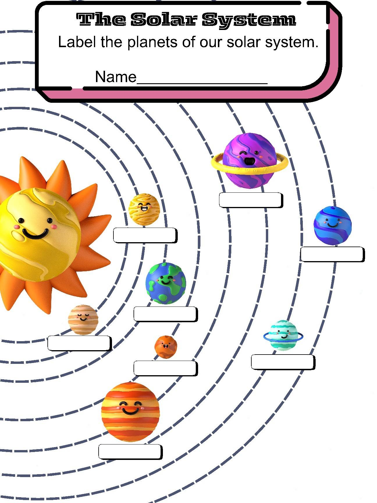 Label The Planets Of The Solar System Anchor Chart Poster Included 